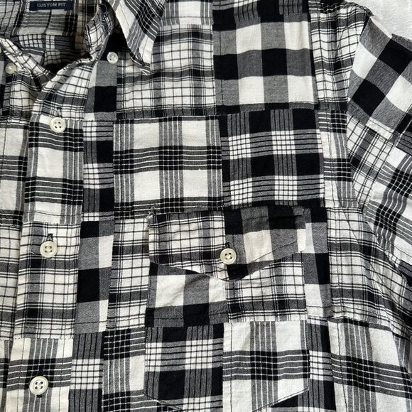 Ralph Lauren Shirt Men Size L Gingham Short Sleeve Custom Fit Single Pocket EUC - Picture 2 of 10